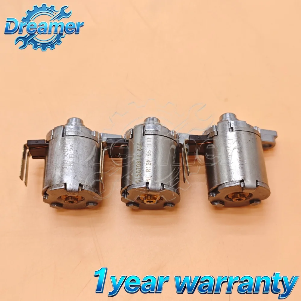 0BH DSG DQ500 & DQ381 DQ380 0DE Transmission Solenoid Valve Kits 3Pcs/Set for Volkswagen Transporter Scirocco Tiguan Audi Q3