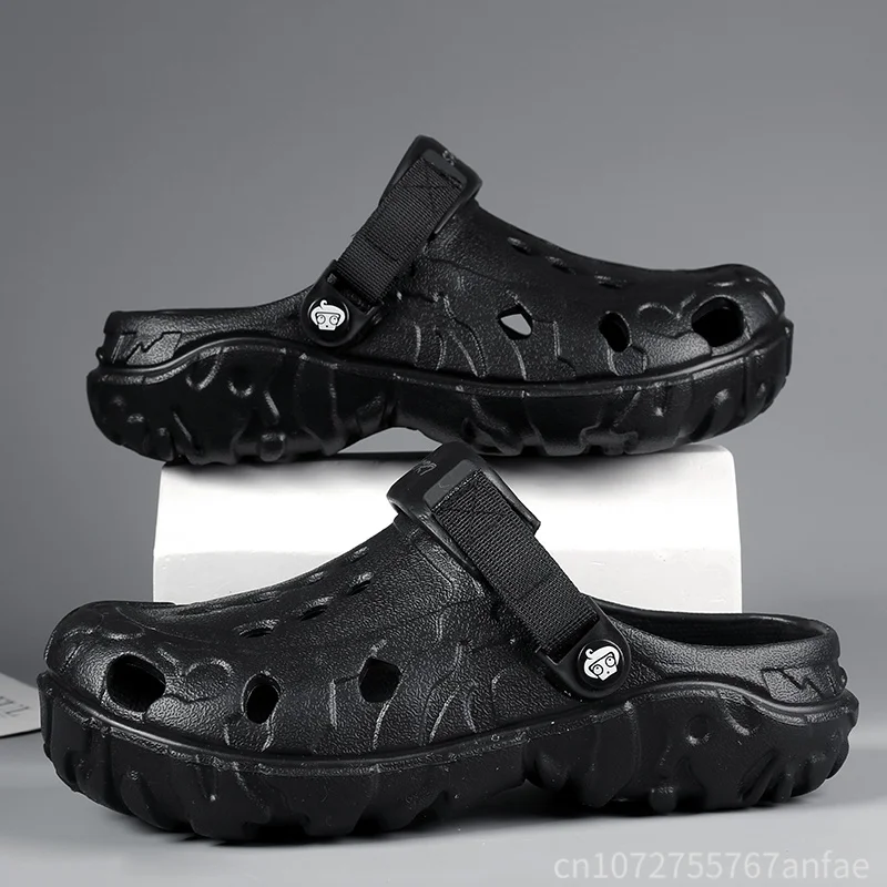 

Summer Men's Clogs Sandals Man Home Garden Shoes Comfortable Men Slippers Non-Slip Soft Bottom Flip Flop Summer Sandals Big Size