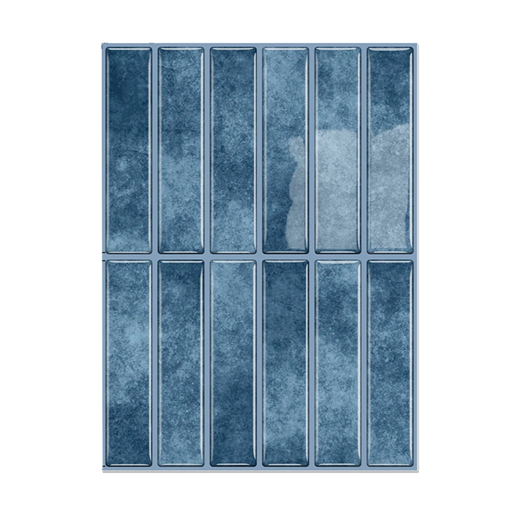 Easy Installation Wall Tiles Vinyl Backsplash Subway Design Water Resistant Easy To Clean Press-on Installation