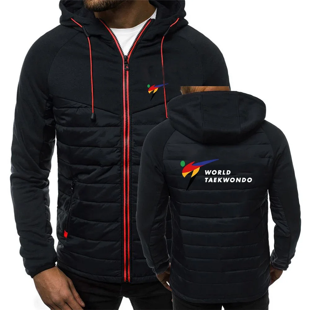 2024 New WTF World Taekwondo Federation Spring and Autumn Men Hot Sale Classics Seven Color Hooded Cotton Padded Jacket Tops