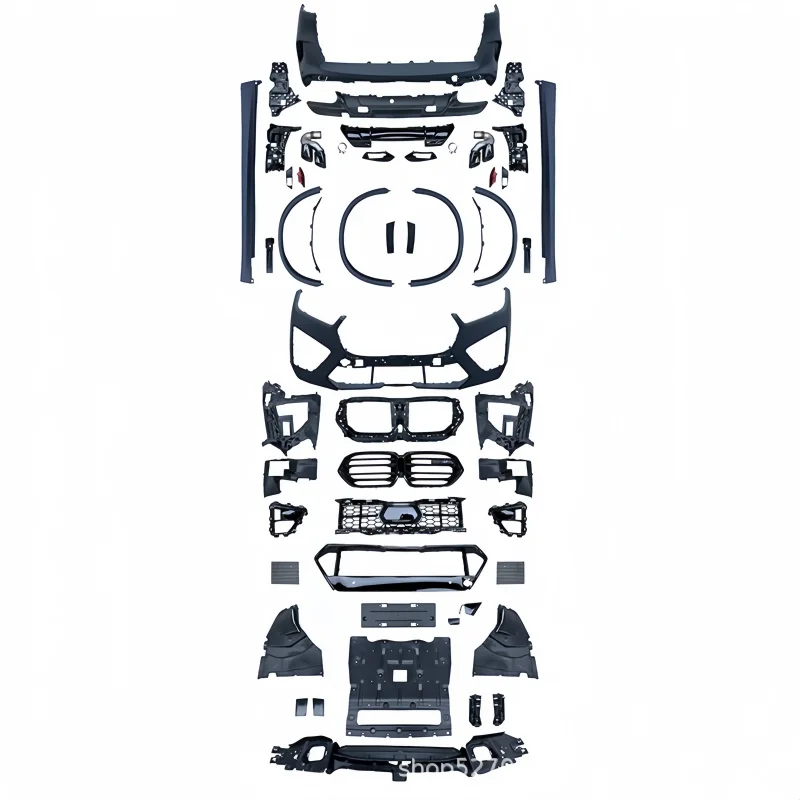 

Suitable for X5 G05 Lci 24 Modified X5M Front Bumper Wheel Eyebrow Rear Bumper Rear Lip Tail Throat Four Encircle