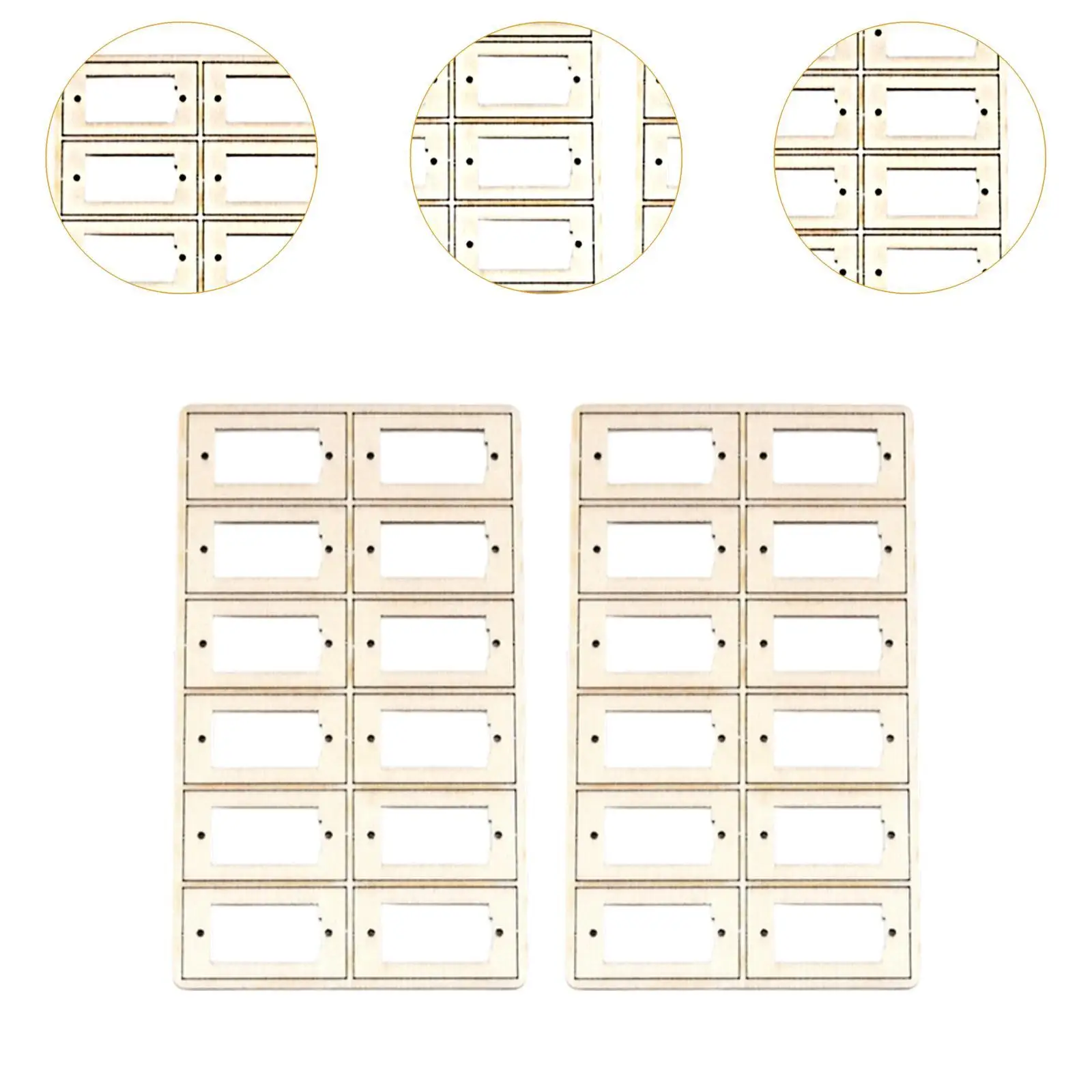 24 Pieces Wood RC Airplane Model DIY Accs Replacement for Fixed Wing Spare Part Upgrade Parts Fitments Servo Stand Servo Mount