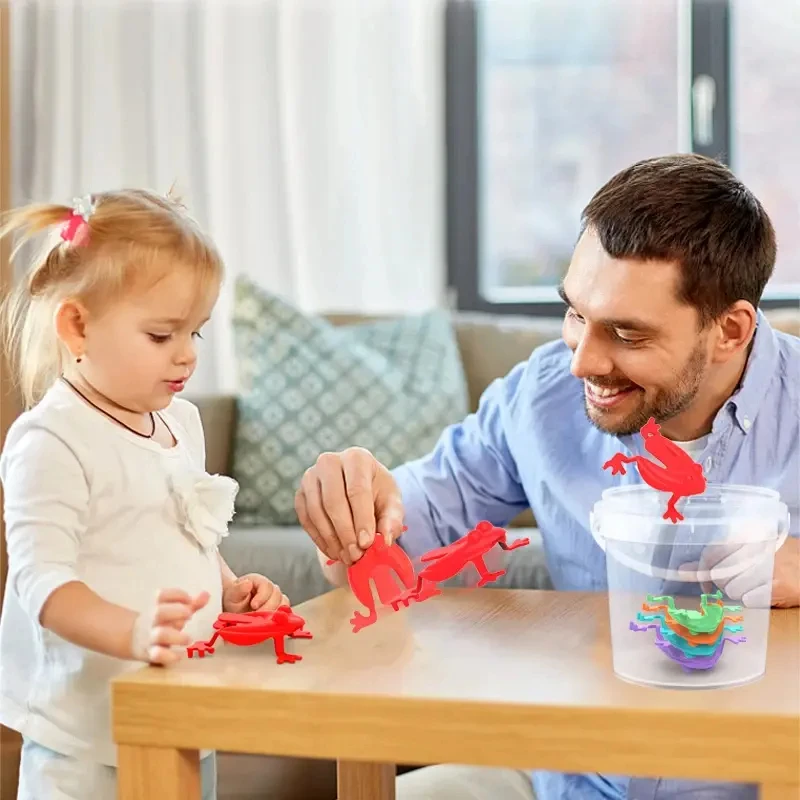 10/20Pcs Jumping Frog Bounce Fidget Toys For Kids Novelty Assorted Stress Reliever Toys For Children Birthday Gift Party Favor