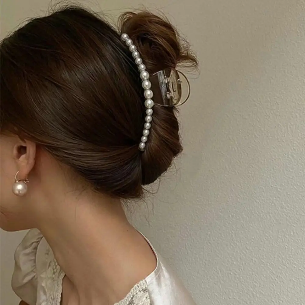 Garra de pelo multifuncional anticaída para mujer, accesorios decorativos transparentes para el cabello