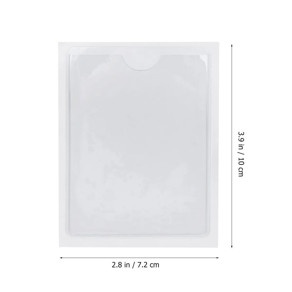 10Pcs Clear PVC Badge Holders Self-Adhesive Label Bags for Organizing Protection Cards Documents Office School Travel