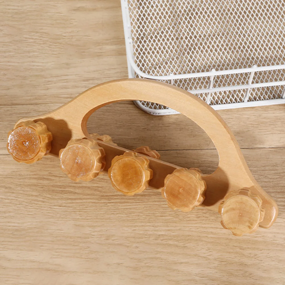 

2Pcs Wood Massage Roller Cellulite Roller Stick Stick Portable Muscle Massager for Legs Arms Back Body Cellulite Tool