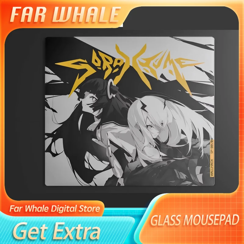 Wallhack Glass Mouse Pad Sp-004twinpad Sorayume Upgrade Coated Full Coverage Primer Gaming Large Desk Mat Limited Edition Custom