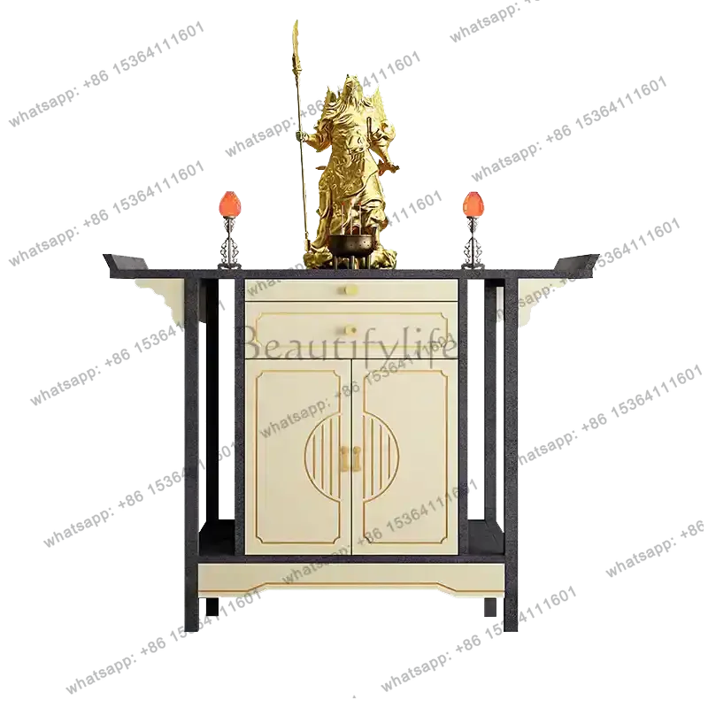 PG table incense case Solid wood tribute table New Chinese-style table Home simple modern incense case