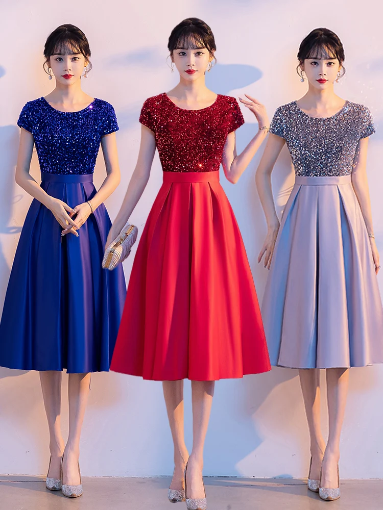 

Новое женское длинное платье для выступлений: костюм для хора, сценическая одежда для взрослых, для ведущих, для декламации, для дирижеров, официальная форма