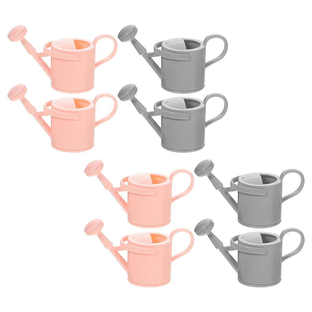 8 Pcs Garden Watering Can Toy Jug Small Bucket Plastic House Room Mini Abs Child Girl