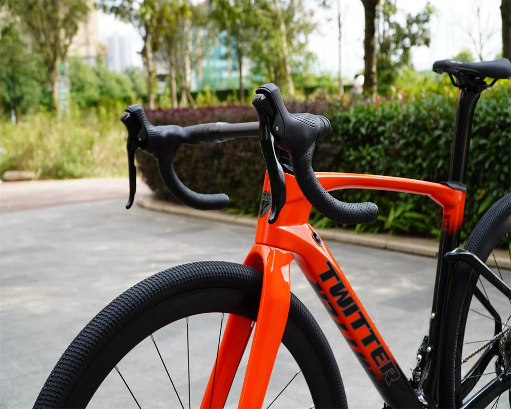 تويتر المجسم اللون الحصى V3 RS-24Speed على الطرق الوعرة الصف T900 ألياف الكربون Bycicle 700*40C قرص هيدروليكي الفرامل الحصى الدراجة #6