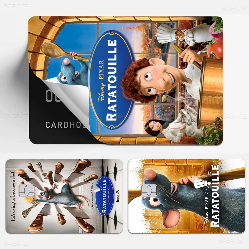 Ratatouille Anime Young Creidt Card Debit Card Sticker Film Case Front Tape For Small Big Chip No Chip