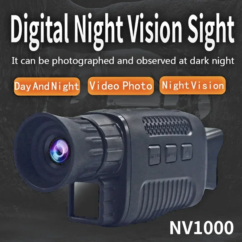NV1000 IR Night Vision Digital Video HD Camera Monocular Scope Telescope for Outdoor Hunting Camping  5X Zoom Optics