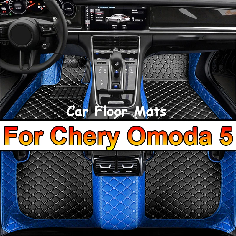 Luxury Car Floor Mats For Chirey Chery Omoda 5 C5 Fownix FX 2022 2023 2024 Waterproof Pads Car Carpet Floor Mats Car Accessories