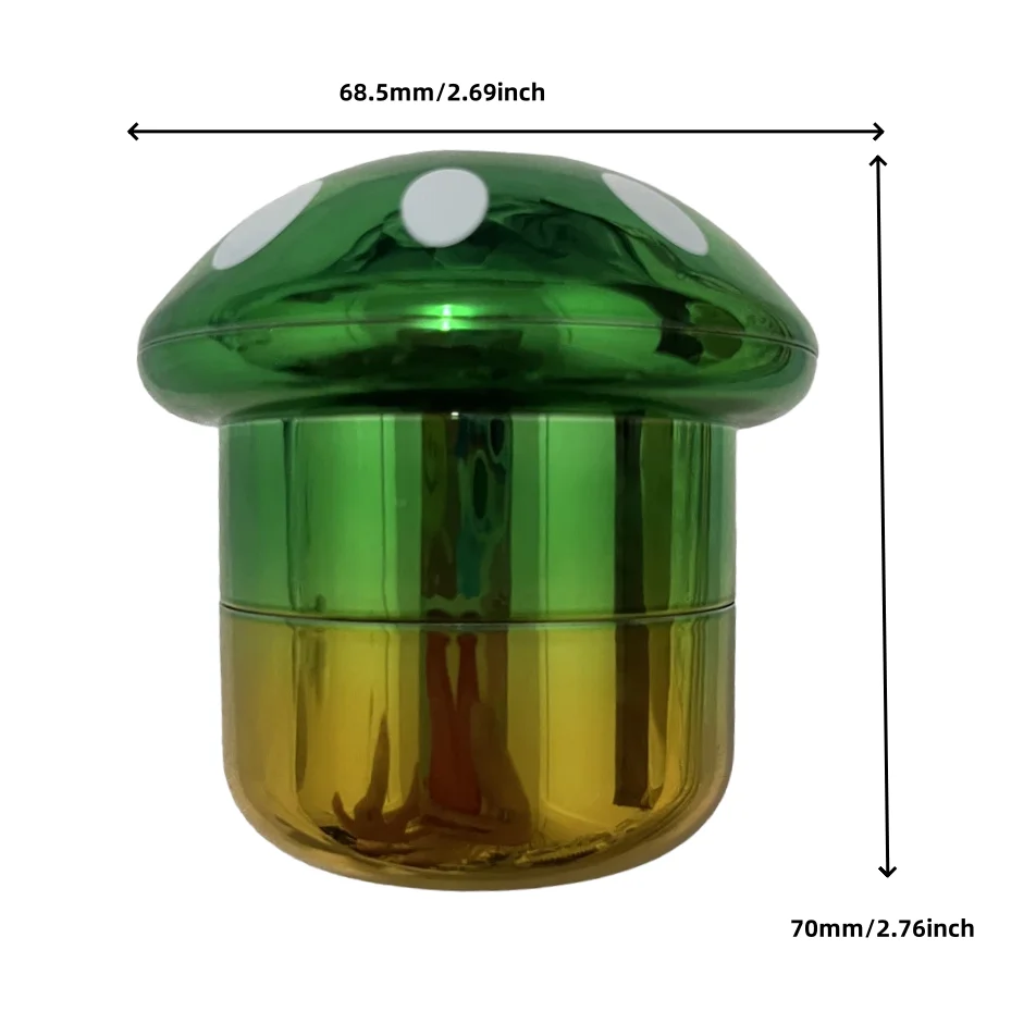 Portable 4-Layer Mushroom Grinder Spice Grinder Colorful, Durable Plastic & Metal, Ideal For Daily Use & Cleaning Supplies