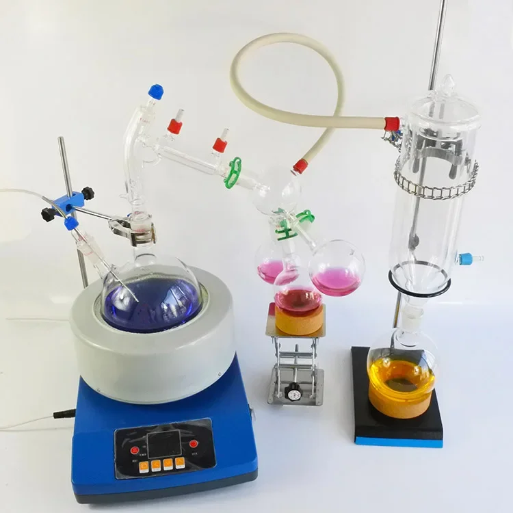 Laboratory equipment digital display essential oil extraction 2L short-course distillation