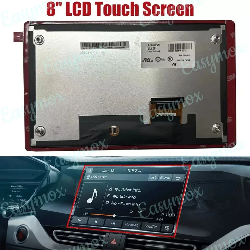 

8" LCD Display LA080WV9-SL08 For 2019 2020 2022 Kia Forte Nav Radio