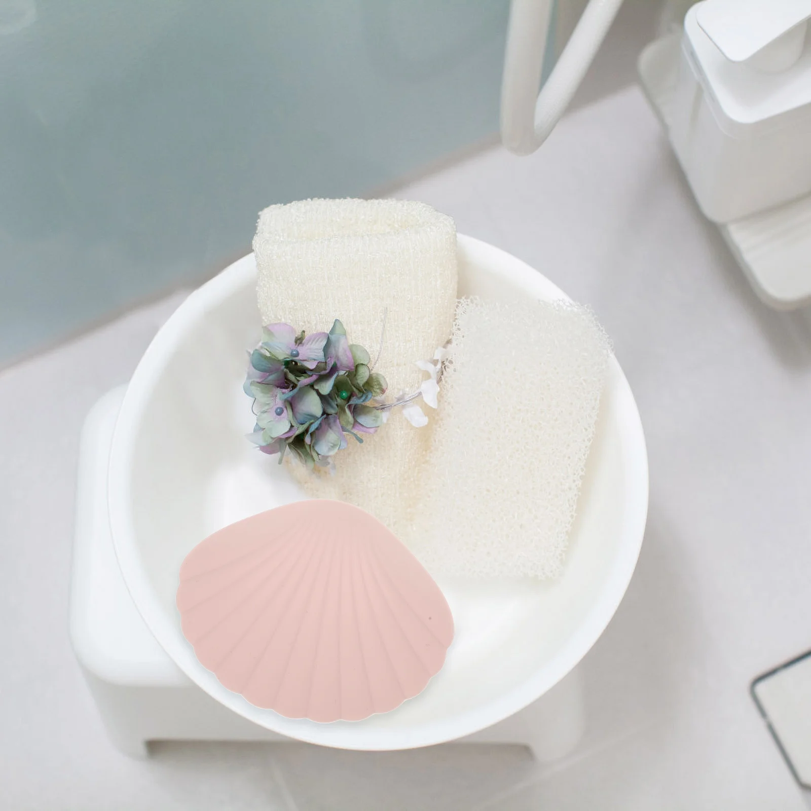 

Shell Shaped Scalp Massage Brush Silicone Scrubber Soft Bristles Dandruff Removal Exfoliating Scalp Care Promotes Growth Home