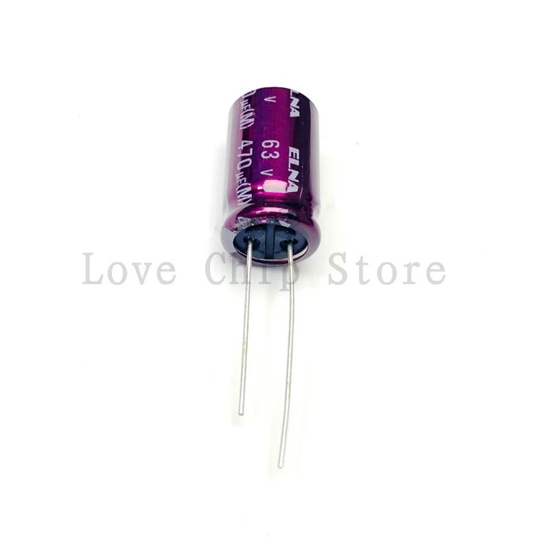 2Pcs/5Pcs/10Pcs New Original 13X20mm 470UF 63V Japan ELNA Audio Capacitor 63V470UF 13*20mm RA3 Purple Robe