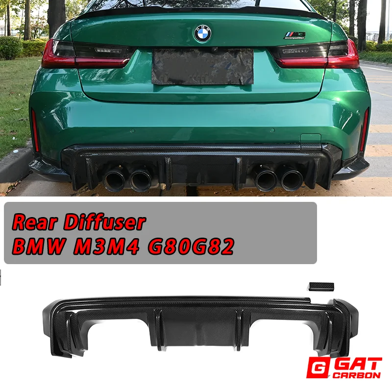 

Dry Carbon Fiber Rear Diffuser For BMW G80 M3 G82 M4 3D Style Carbon Fiber Rear Bumper Diffuser Lip