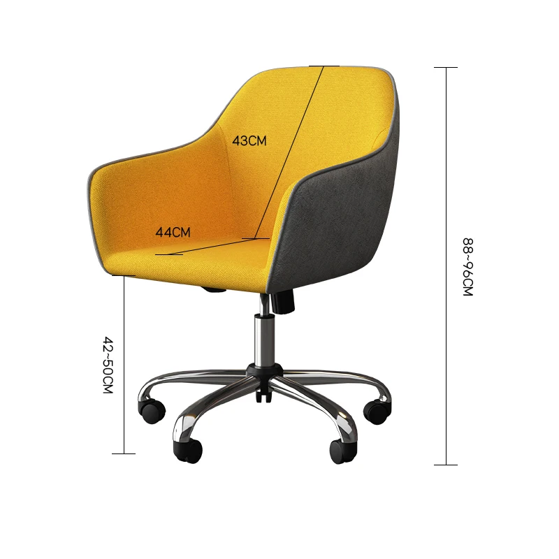Office Computer Chair Back Comfortable Sedentary Study Bedroom Lift Chair Single Universal Wheel Silla Oficina Furniture