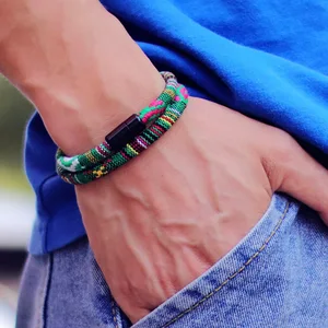 Erkekler İçin yeni, Bohemia Bilezik, Halat Çekmek Sihirli Bilezik-Macera Survival Bilezik Pulseras Hilo Erkek Plaj Sörf Bilezik Sörf için 6 büyük satış bilek kayışı - no. 1