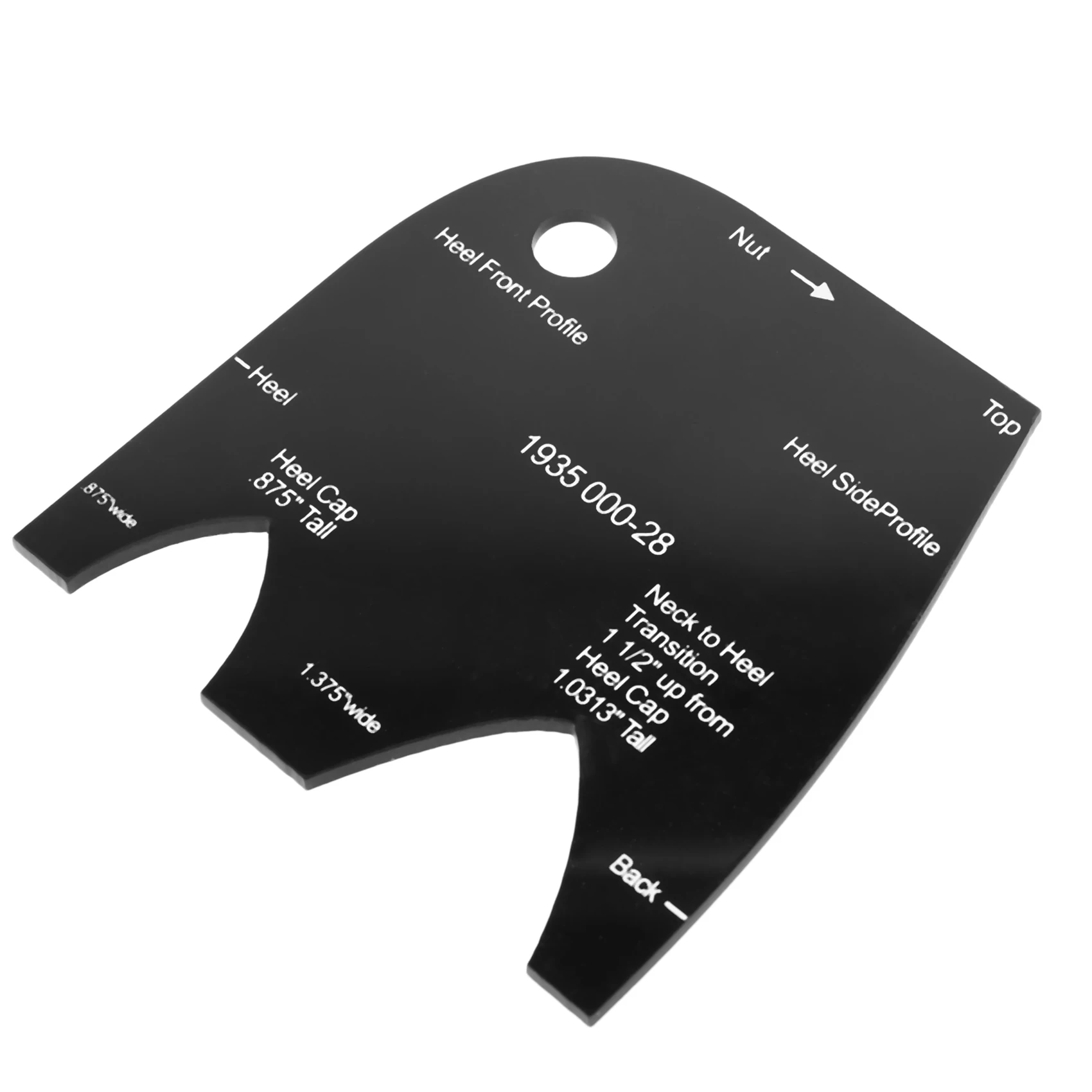 NALFI-2Pcs Guitar Making Template Acrylic Neck Shaping Templates Set Repair Reference Tool For Martin Guitar 000-28