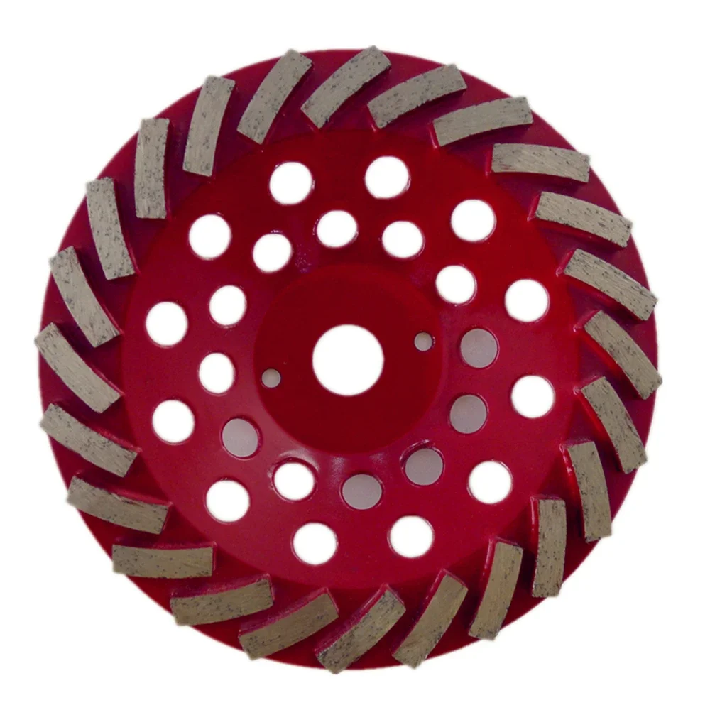 Mola diamantata turbo da 7 pollici con 12/24 barre metalliche Disco per calcestruzzo D180mm Tamponi per lucidatura pavimenti - 3 pezzi