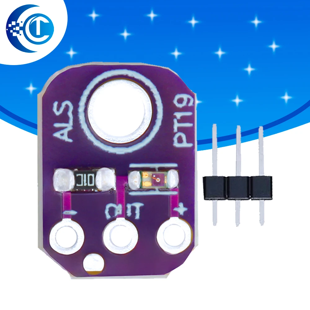 ALS-PT19 ハイダイナミックレンジ光センサーモジュール: Arduino 互換用 2.5V-5.5V アナログ出力ブレークアウトボード