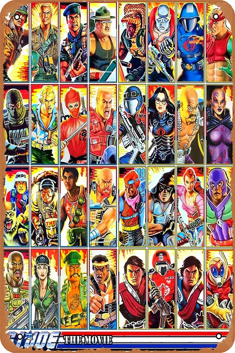 Metallschild - G.I. Joe im 80er-Jahre! Filmedition! Blechposter