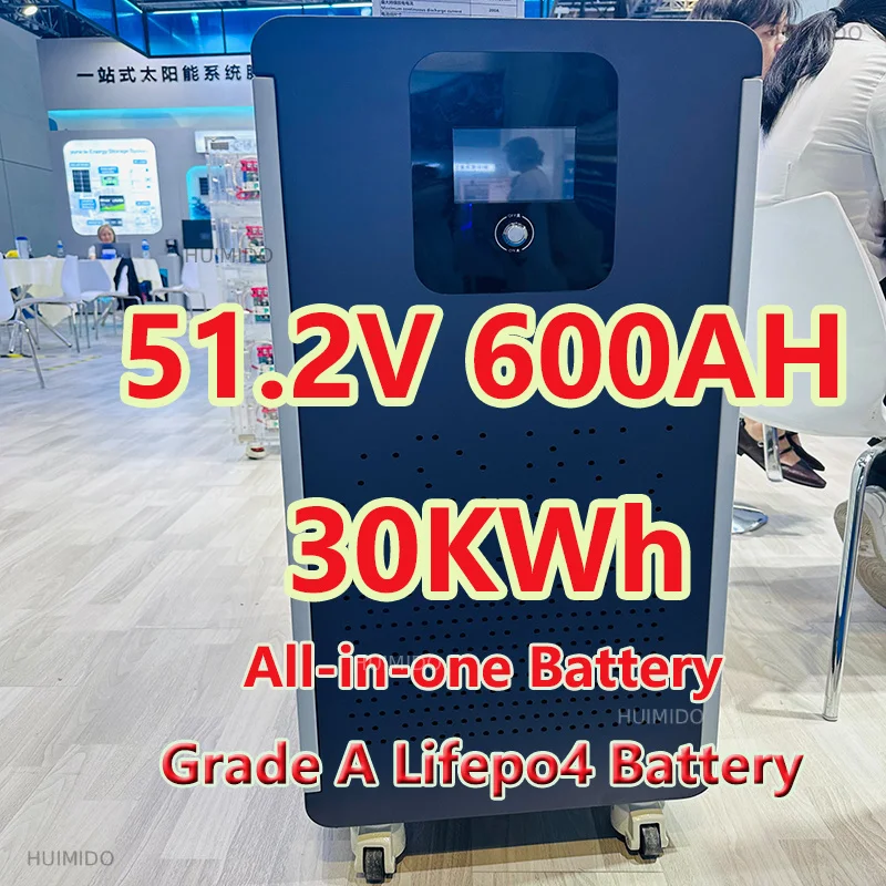 Super Value 30kwh 46kwh 50kw LiFePo4 Batteries  48V 51.2V 600Ah 900ah 1000ah Power Bank BMS supports multiple inverters