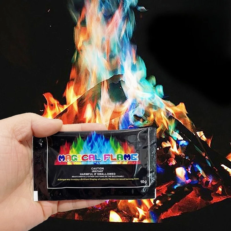 Magic Flame Pastel Color Powder, Colorful Flame Color-changing Powder, Party Festival Fireplace Supplies Magic Outdoor Bonfire
