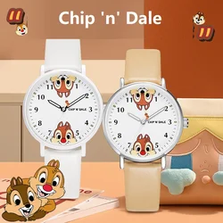 Disney-Reloj de pulsera de cuarzo con dibujos animados para niño y niña, pulsera de mano luminosa para estudiantes, Chip 'n'dale, Pluto privado, Unisex, nuevo