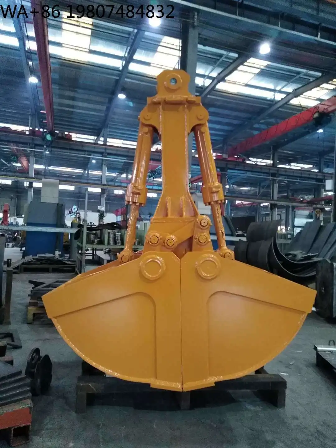 40/50 Ton Excavator 3CBM Clamshell Hydraulic Grab Bucket Heavy Duty Attachmen Bulk Material Construction Loading Engineering
