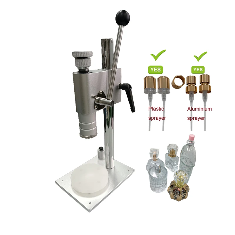 Semi-Automatic Perfume Bottle Capping Machine Home Use Vial Sealer Crimp Tool