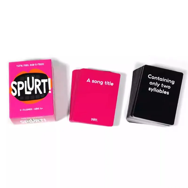 Inventory Quick Naming! SPLURT! Party Game English Card Game Card Complete Set Collection Gift