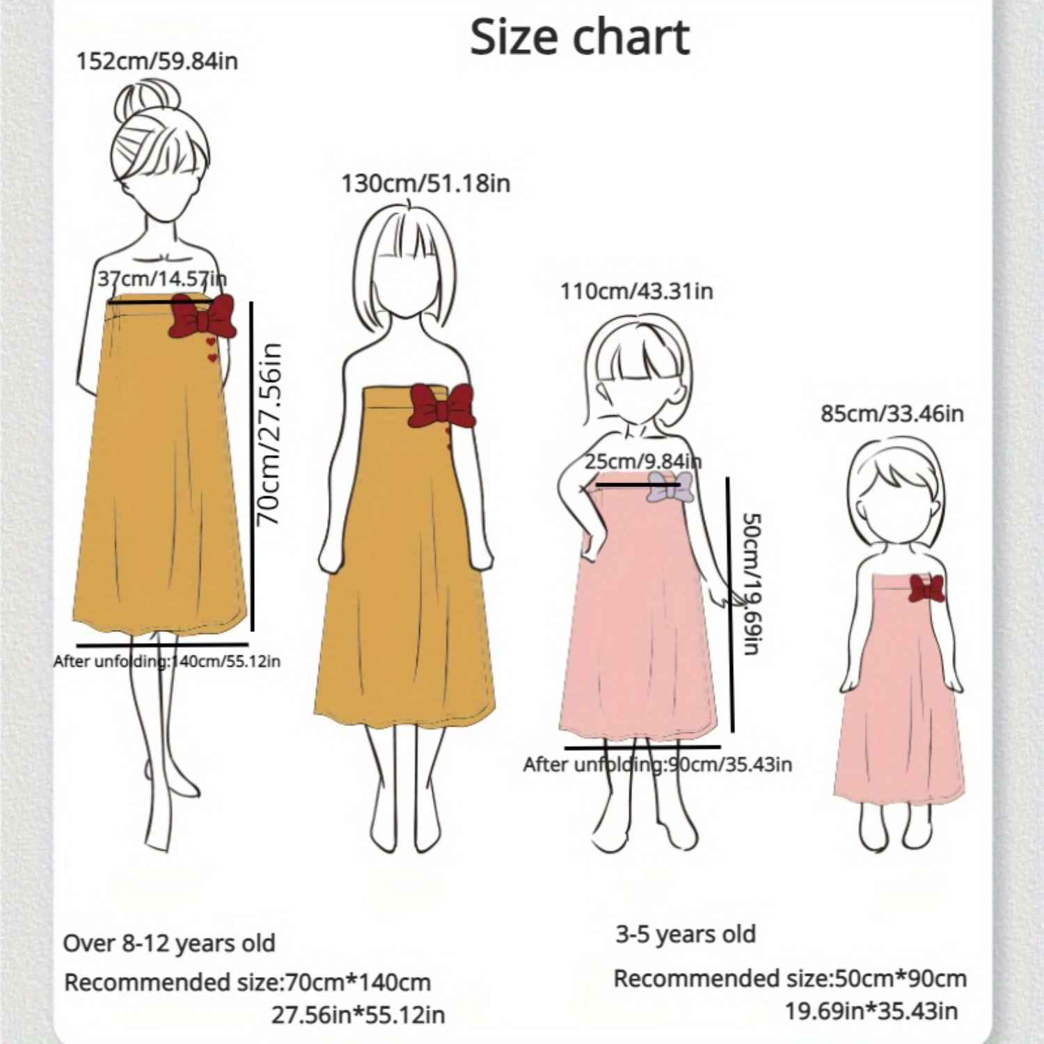 قطعة واحدة من رداء دش ماص بنمط فيونكة وقلب، رداء حمام نسائي لطيف ومريح، هدية مثالية لعيد الحب،