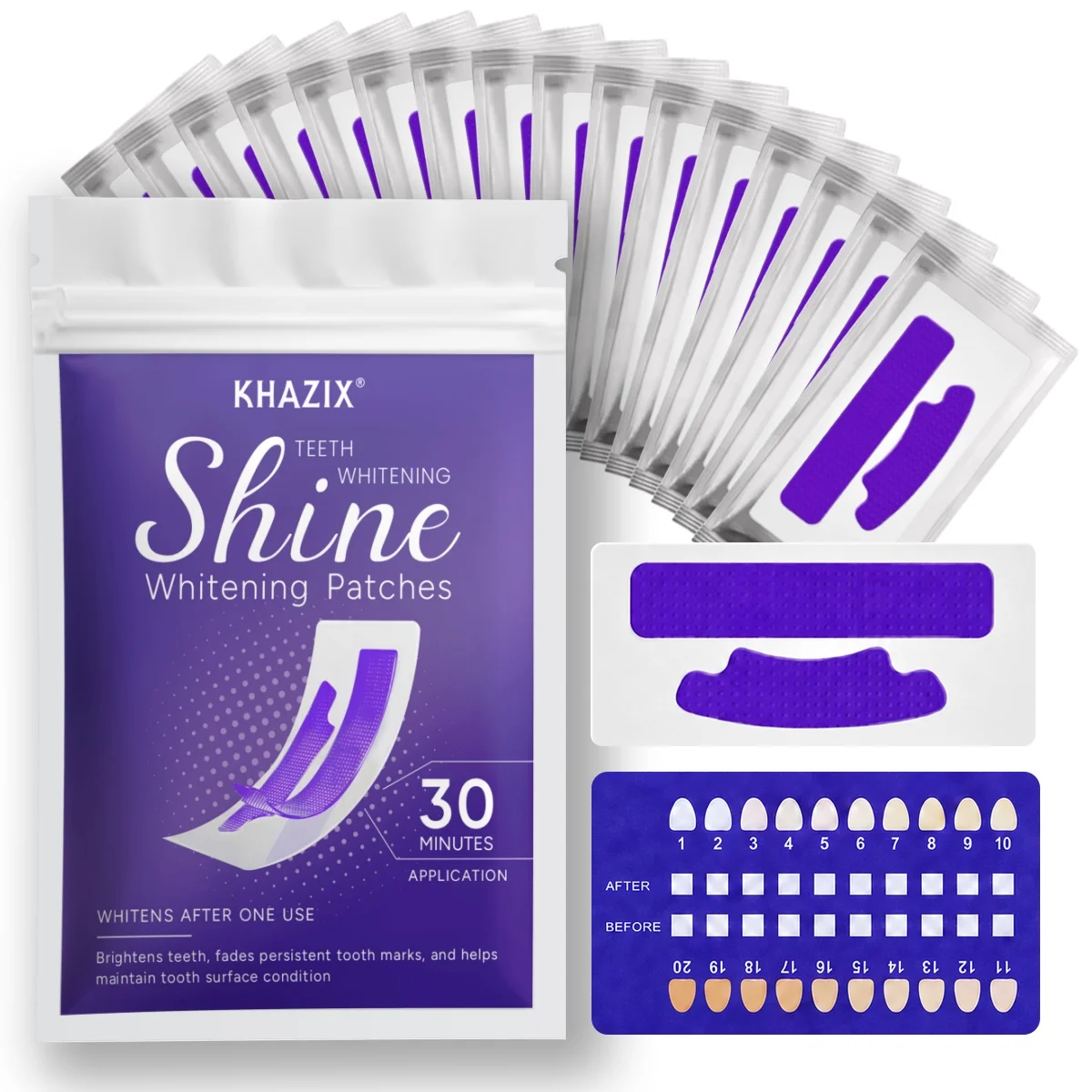 7pcs Dental Care Strips Oral Hygiene Teeth Patch Fresh Breath Mouth Cleaning Strips for Daily Use