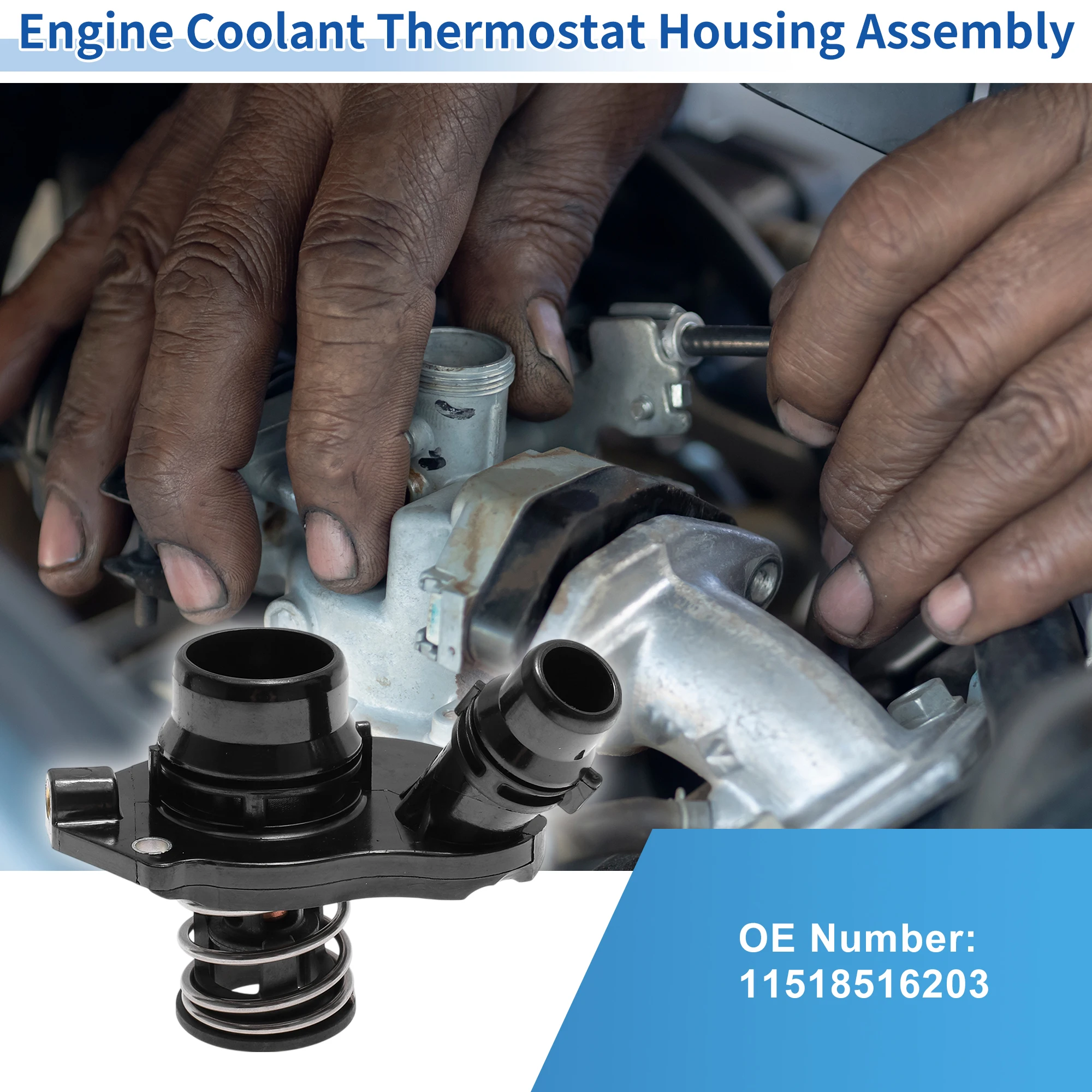 

Корпус термостата охлаждающей жидкости двигателя UXCELL в сборе No 11518516203 для BMW 328D 2014-2018