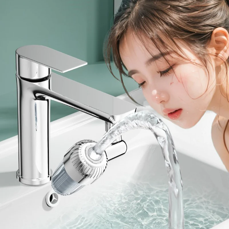 Two-speed Kitchen Faucet Booster Extender Universal Rotating Basin Household Filter Splash-proof Backwash