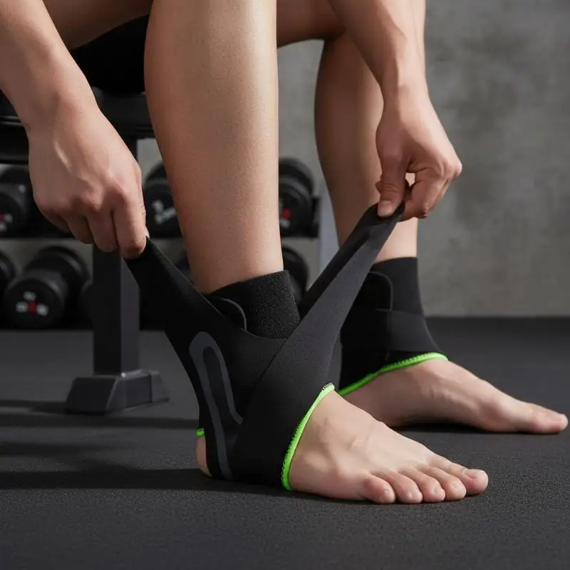1Pc Ankle Brace Support Compression Sleeve Breathable Running Foot Bandage Football Cycling Protective Wrap Sport Socks
