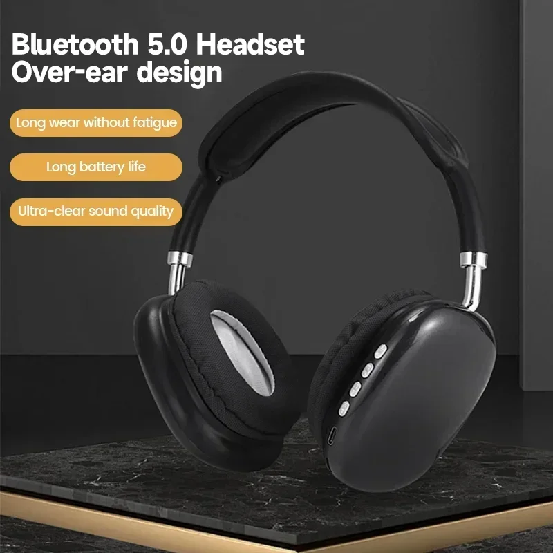 P9/P9 Pro Max Wireless Bluetooth 5.1 Game Headphone Headset With Mic HiFi Sound Earphone for Android iOS Sport Gaming Headphones image 4