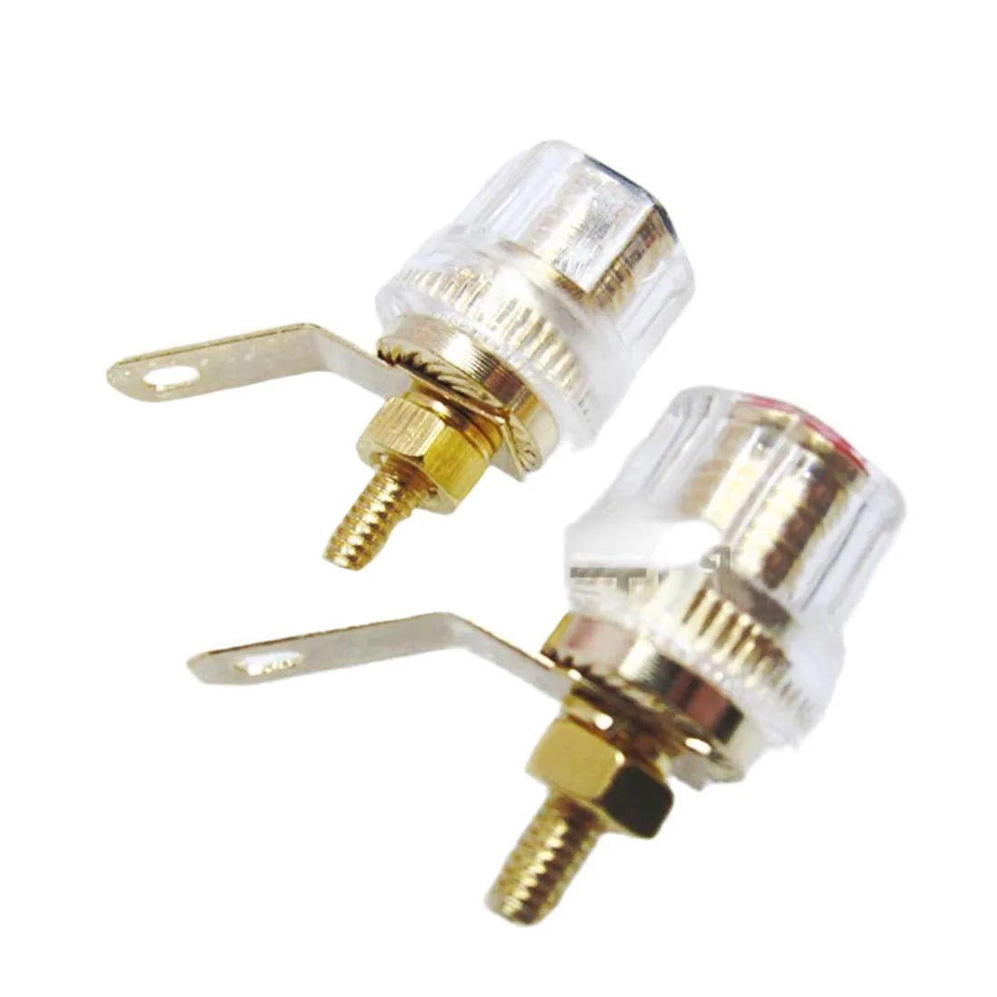 Connector Copper Banana Plug Sockets Terminal Binding Post for Sound Crystal Stud Amplifier Speakers