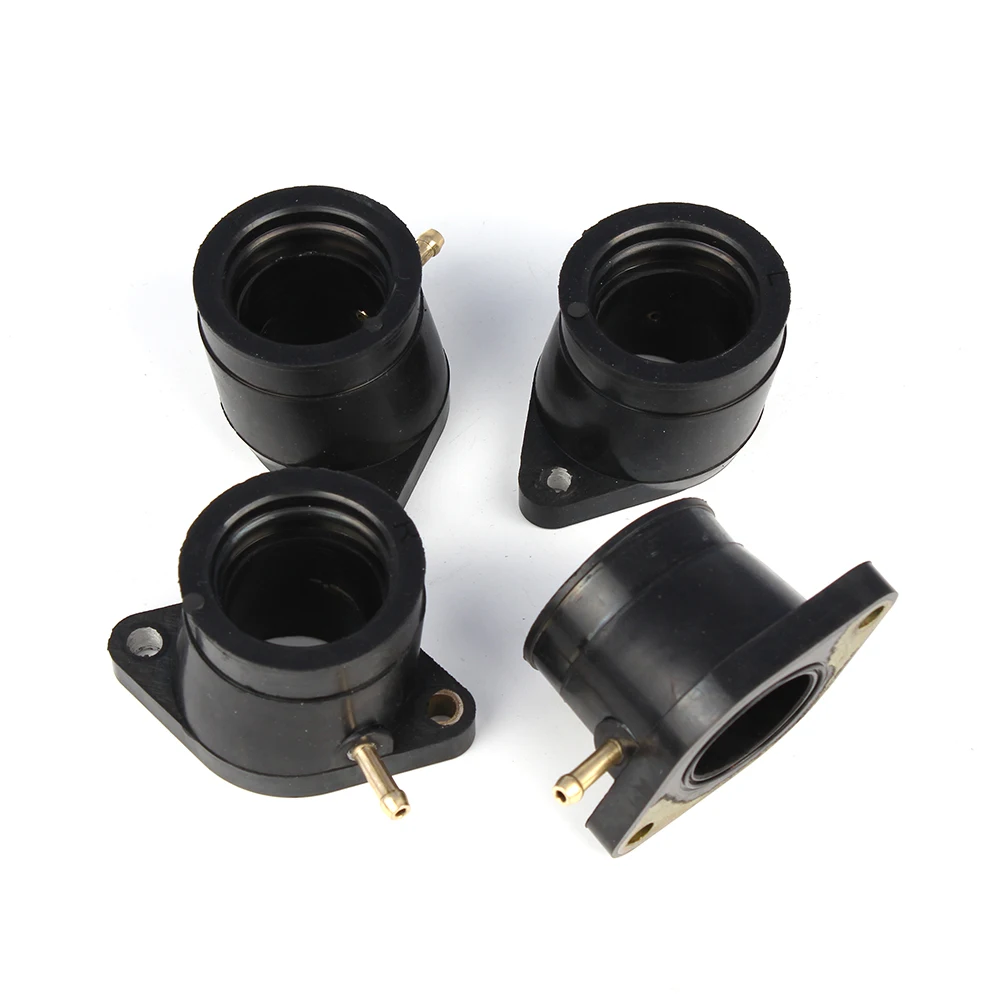 4pcs Motorcycle Carburetor Intake Manifolds Carb Holders Kit Set For Yamaha XJ 650 670 XJ650 XJ750 SECA 1981 - 1983