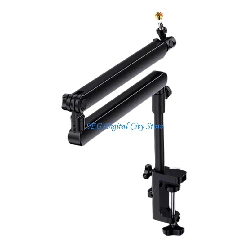 

U75B Professional Microphone Boom Arm Stand With 360Degree Swivels Ball Head Cable Management For Studio Recording Podcasting