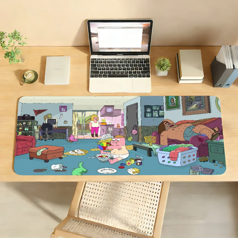 Cartoon C-Clarence Mouse Pad Non-slip Desk Mat PC Laptop Accessories Rubber Office Keyboard Large Gamers Decoracion