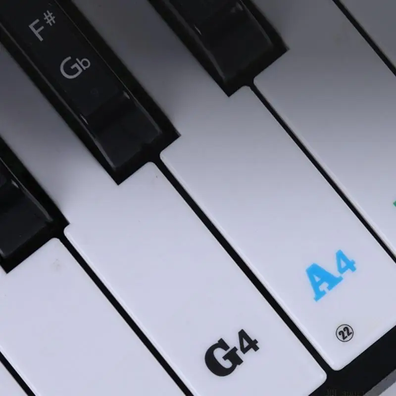 31BE Reusable Piano Keyboard Labels Beginner Teaching Tool Easy Installation