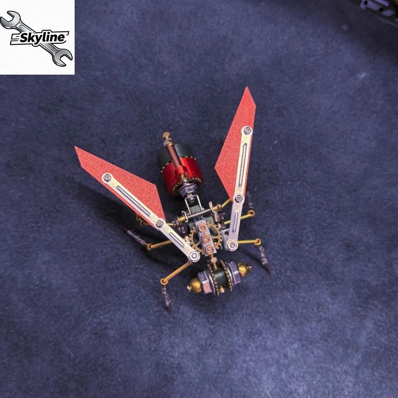 Steampunk Mechanical Insect Metal Assembled Bee Model Ornament Creative Handmade Birthday Gift Casual Toy