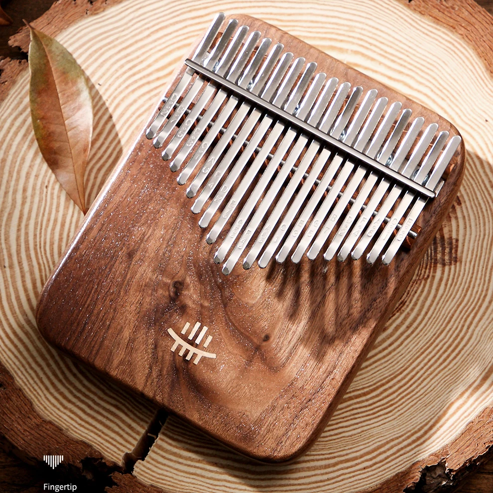 تصميم جديد 21 مفتاح Hrulu Kalimba لوحة عالية الجودة Kalimba 21 حافظة صلبة خالية من الجوز الأسود