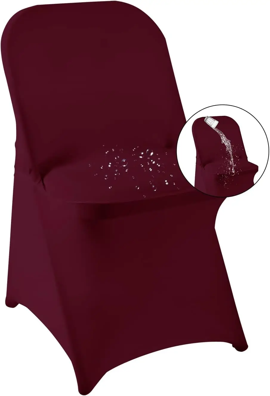 

20 Pa Bury Spandex Folding Waterproof Chair Cover, Stretch Chair Cover Protector For Wedding, Party, Dining Banquet And Other